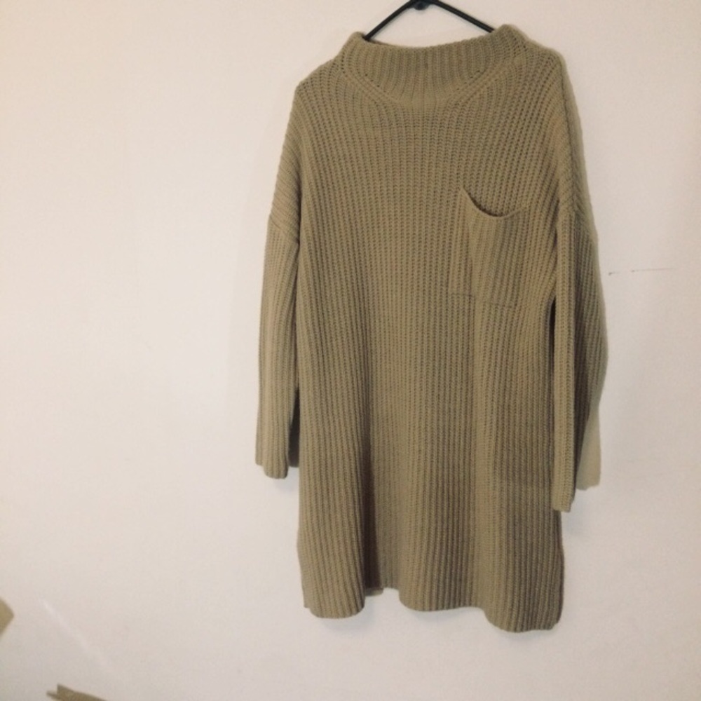 swing dress in rib knit with top pocket